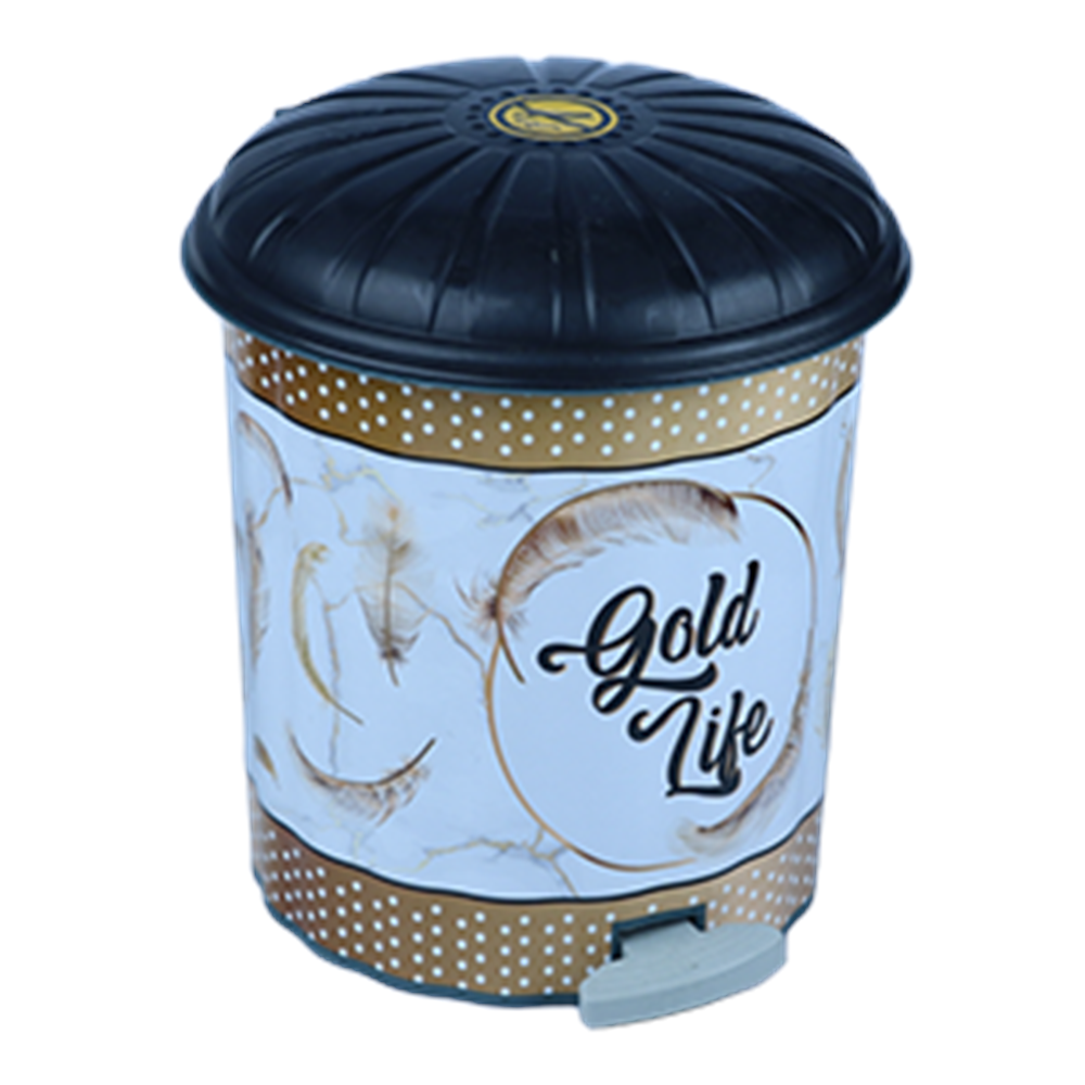 2 NO PEDALLI ÇÖP KOVASI DESENLİ 5 LT.