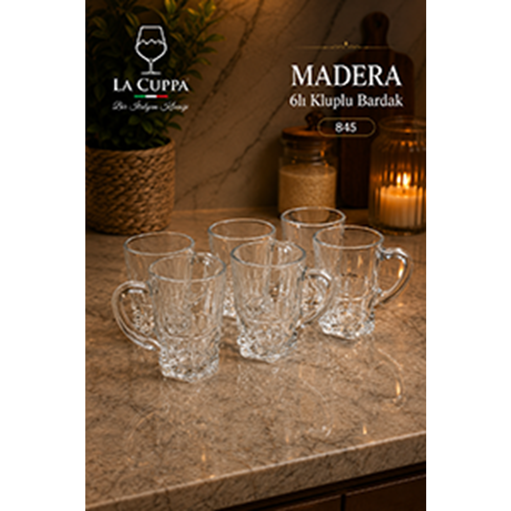 845 MADERA 6 LI KULPLU BARDAK*8