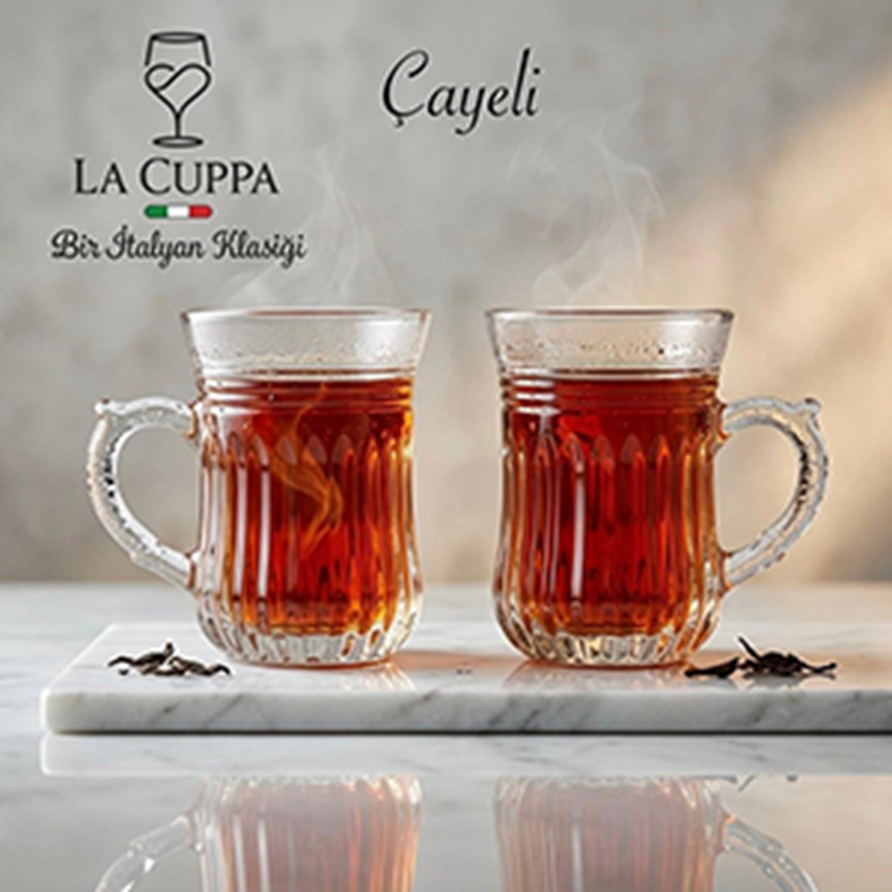 857 ÇAYELİ KULPLU 6 LI BARDAK*8