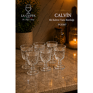 2003 CALVİN 6 LI KAHVE YANI BARDAĞI*12